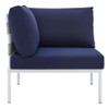 Modway EEI-4929-GRY-SET Harmony 6-Piece  Sunbrella® Outdoor Patio Aluminum Sectional Sofa Set