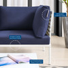 Modway EEI-4934-TAU-SET Harmony 7-Piece  Sunbrella® Basket Weave Outdoor Patio Aluminum Sectional Sofa Set