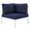 Modway EEI-4939-TAN-SET Harmony 8-Piece  Sunbrella® Basket Weave Outdoor Patio Aluminum Sectional Sofa Set