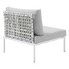 Modway EEI-4942-TAU-SET Harmony 8-Piece  Sunbrella® Basket Weave Outdoor Patio Aluminum Sectional Sofa Set