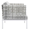 Modway EEI-4950-TAU-SET Harmony 10-Piece  Sunbrella® Basket Weave Outdoor Patio Aluminum Sectional Sofa Set