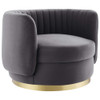 Modway EEI-4997-GLD Embrace Tufted Performance Velvet Performance Velvet Swivel Chair