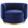 Modway EEI-4997-GLD Embrace Tufted Performance Velvet Performance Velvet Swivel Chair