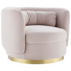 Modway EEI-4999-GLD Relish Performance Velvet Performance Velvet Swivel Chair