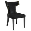 Modway EEI-5008 Curve Performance Velvet Dining Chairs - Set of 2