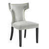 Modway EEI-5008 Curve Performance Velvet Dining Chairs - Set of 2