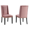 Modway EEI-5012 Baron Performance Velvet Dining Chairs - Set of 2