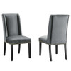 Modway EEI-5012 Baron Performance Velvet Dining Chairs - Set of 2