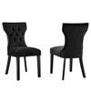 Modway EEI-5014 Silhouette Performance Velvet Dining Chairs - Set of 2