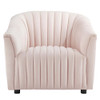 Modway EEI-5055 Announce Performance Velvet Channel Tufted Armchair