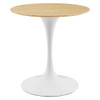 Modway EEI-5156-WHI-NAT Lippa 28" Dining Table - White/Natural