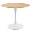 Modway EEI-5158-WHI-NAT Lippa 36" Dining Table - White/Natural