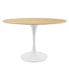 Modway EEI-5160-WHI-NAT Lippa 48" Oval Dining Table - White/Natural