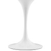 Modway EEI-5162-WHI-NAT Lippa 24" Square Dining Table - White/Natural