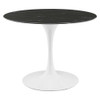 Modway EEI-5181-WHI-BLK Lippa 40" Performance Velvet Dining Table - White/Black