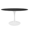 Modway EEI-5185-WHI-BLK Lippa 54" Artificial Marble Dining Table - White/Black