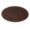 Modway EEI-5189-WHI-CHE Lippa 48" Oval Coffee Table - White/Cherry Walnut