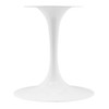 Modway EEI-5196-WHI-CHE Lippa 78" Oval Dining Table - White/Cherry Walnut