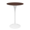 Modway EEI-5199-WHI-CHE Lippa 28" Bar Table - White/Cherry Walnut