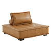 Modway EEI-5209-TAN Saunter Tufted Vegan Leather Vegan Leather 4-Piece Sectional Sofa - Tan