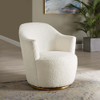 Modway EEI-5311-WHI Nora Boucle Upholstered Swivel Chair - White