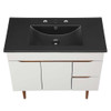 Modway EEI-5392-GRY-BLK Harvest 36" Bathroom Vanity - Gray/Black