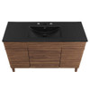 Modway EEI-5398-WAL-BLK Render 48" Single Sink Bathroom Vanity - Walnut/Black