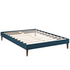 Modway Tessie King Fabric Bed Frame with Squared Tapered Legs MOD-5901-AZU Azure