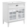 Modway EEI-5425-WHI-WHI Isle 30" Bathroom Vanity Cabinet - White/White