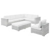 Modway EEI-5450-LGR Convene 6-Piece Outdoor Patio Sectional Set