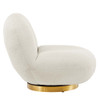 Modway EEI-5485-GLD-IVO Kindred Upholstered Fabric Swivel Chair - Gold/Ivory