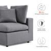 Modway EEI-5584 Commix 5-Piece Sunbrella® Outdoor Patio Sectional Sofa