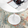 Modway EEI-5678-WHI-WHI Lippa 20" Round Side Table - White/White