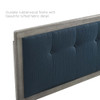 Modway MOD-6224 Draper Tufted Twin Fabric and Wood Headboard