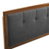 Modway MOD-6226 Draper Tufted Queen Fabric and Wood Headboard