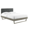 Modway MOD-6387 Bridgette Queen Wood Platform Bed With Angular Frame