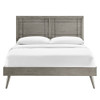Modway MOD-6629 Marlee King Wood Platform Bed With Splayed Legs