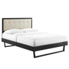 Modway MOD-6634 Willow Full Wood Platform Bed With Angular Frame