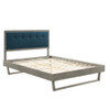 Modway MOD-6634 Willow Full Wood Platform Bed With Angular Frame