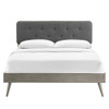 Modway MOD-6647 Bridgette King Wood Platform Bed With Splayed Legs