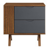 Modway MOD-6676-WAL-GRY Dylan Nightstand - Walnut/Gray