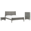 Modway MOD-6726-GRY-SET Georgia 3 Piece King Bedroom Set - Gray