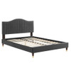 Modway MOD-6749 Juniper Channel Tufted Performance Velvet King Platform Bed