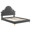 Modway MOD-6760 Gwyneth Tufted Performance Velvet King Platform Bed