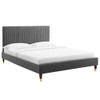 Modway MOD-6872 Peyton Performance Velvet King Platform Bed