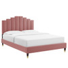 Modway MOD-6874 Elise Full Performance Velvet Platform Bed