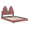 Modway MOD-6931 Alexandria Tufted Performance Velvet Twin Platform Bed