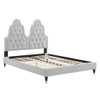 Modway MOD-6932 Alexandria Tufted Performance Velvet Twin Platform Bed