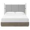 Modway MOD-6955-OAK Merritt 3 Piece Upholstered Bedroom Set - Oak