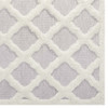 Modway R-1154A-58 Whimsical Regale Abstract Moroccan Trellis 5x8 Shag Area Rug - Ivory and Light Gray